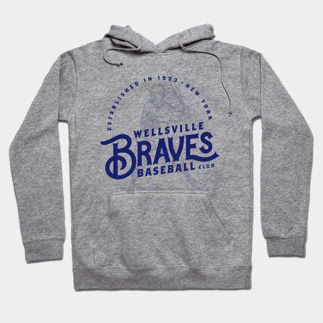 Wellsville Braves Hoodie by MindsparkCreative